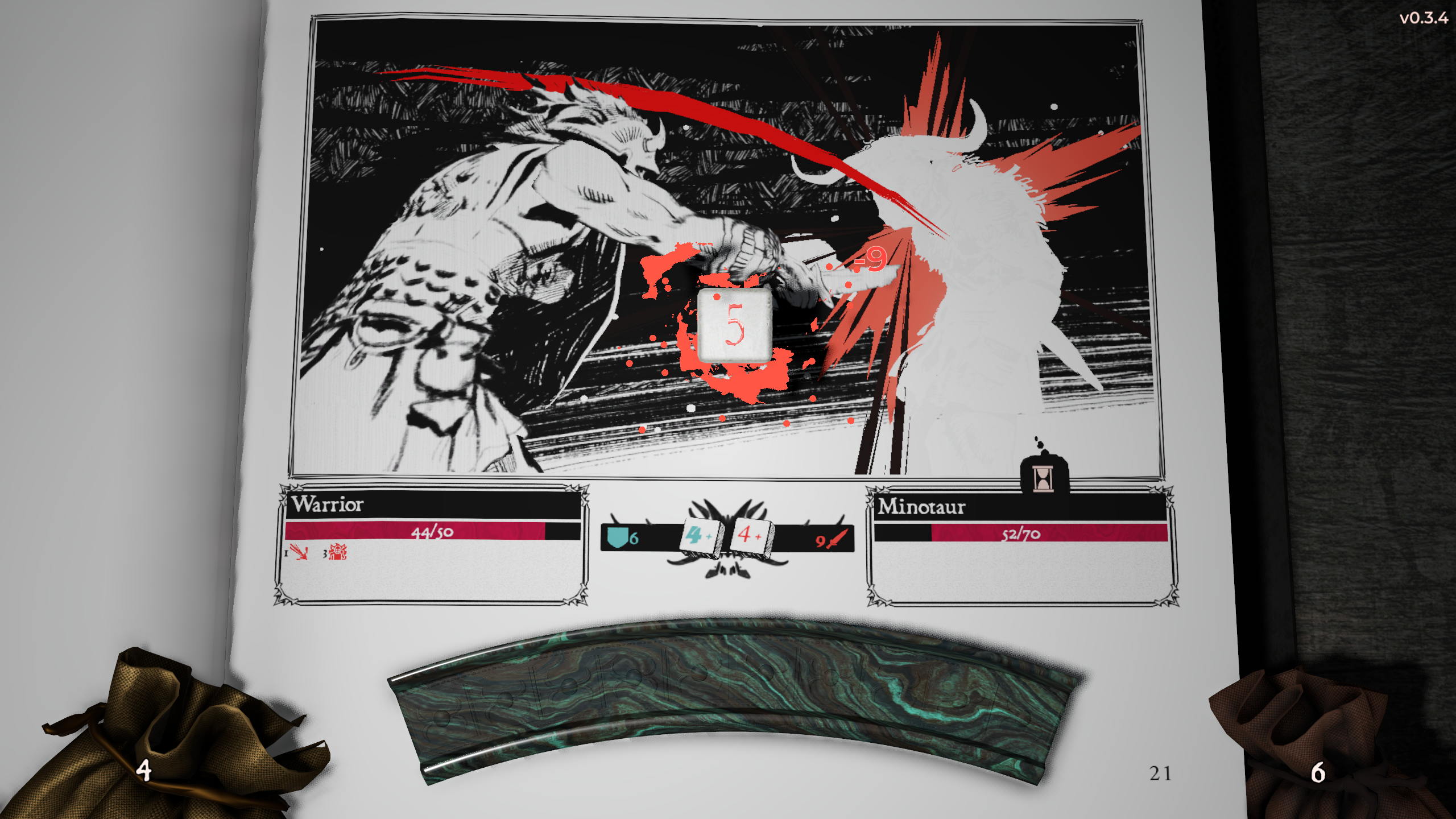 Screenshot of Die for a Die combat